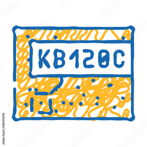 star name doodle icon sketch vector. star name sign. isolated symbol illustration