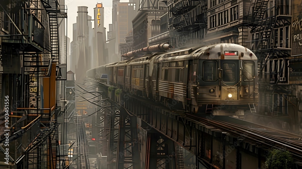 Train by the City Wallpaper. Background Train by the City Wallpaper. Background