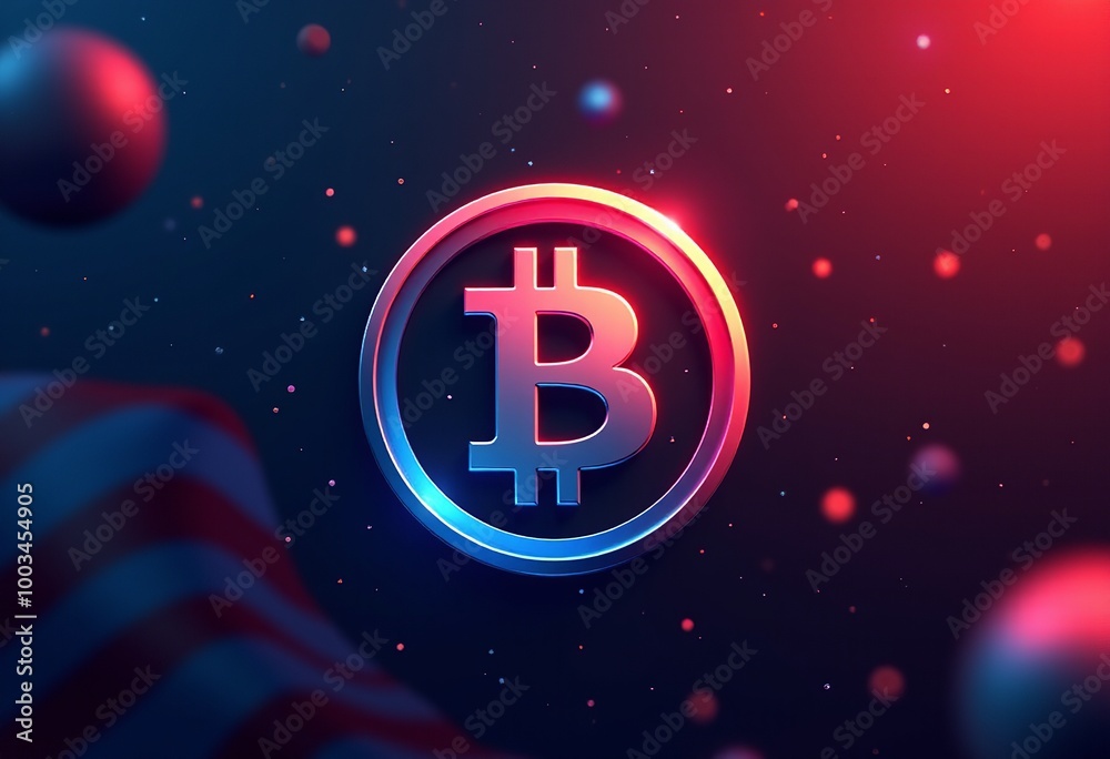 Striking Patriotic Crypto Icon: Red & Blue Logo on High-Res American-Themed Coin - Dynamic Digital Currency Art for USA Market Lovers Striking Patriotic Crypto Icon: Red & Blue Logo on High-Res American-Themed Coin - Dynamic Digital Currency Art for USA Market Lovers