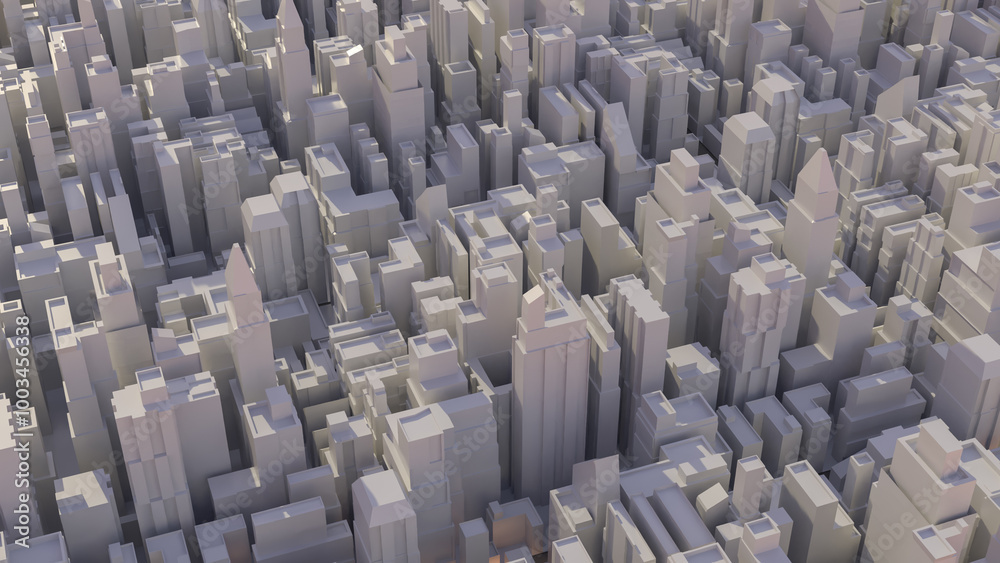 Obraz premium The city image for real estate or property concept 3d rendering.