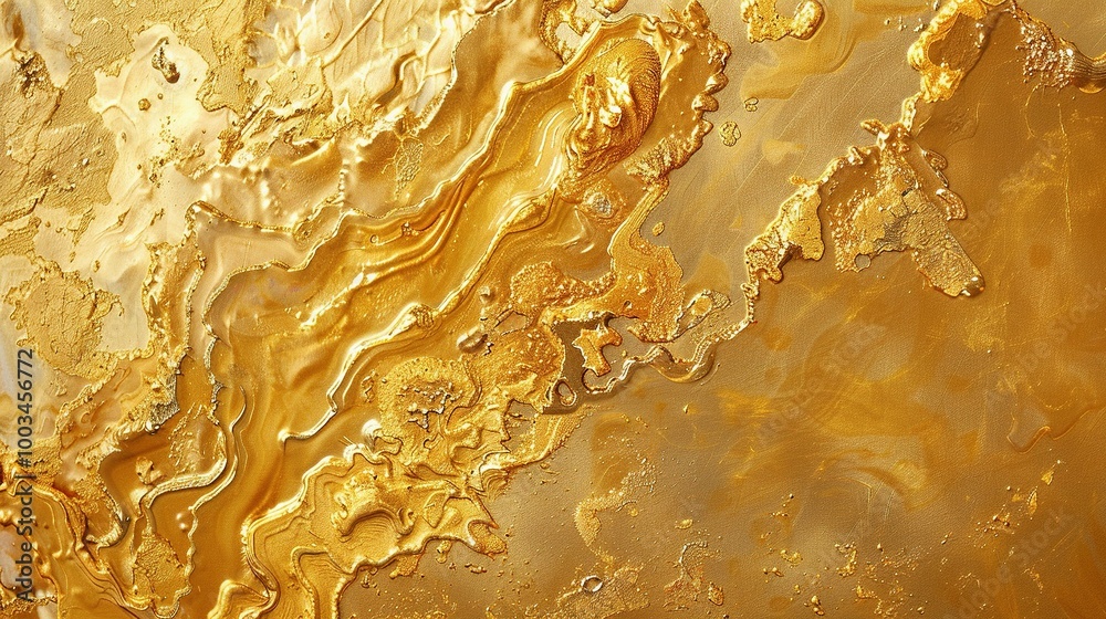Abstract Background of Gold Dust Particles: Glittery Bokeh Effect on Dark Canvas
