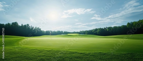 Pristine Golf Course on a Sunny Day photo