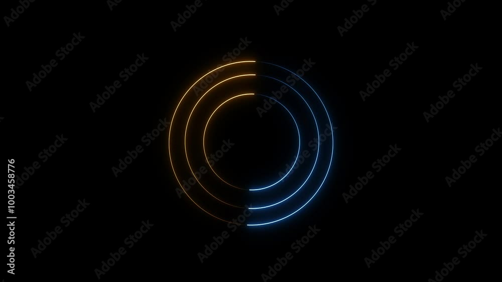 circle LED animation 3D rendering circle LED animation 3D rendering