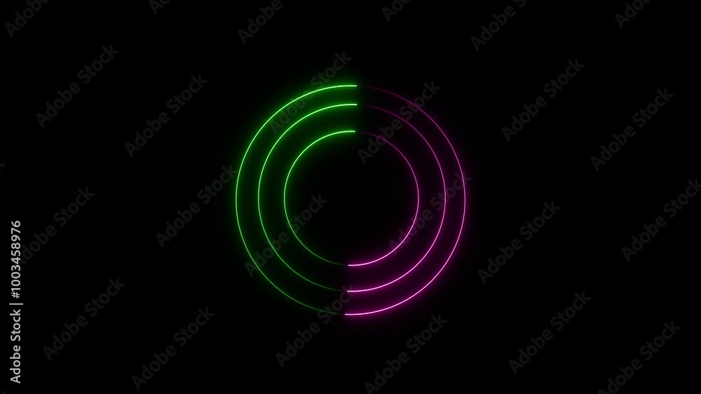 circle LED animation 3D rendering circle LED animation 3D rendering