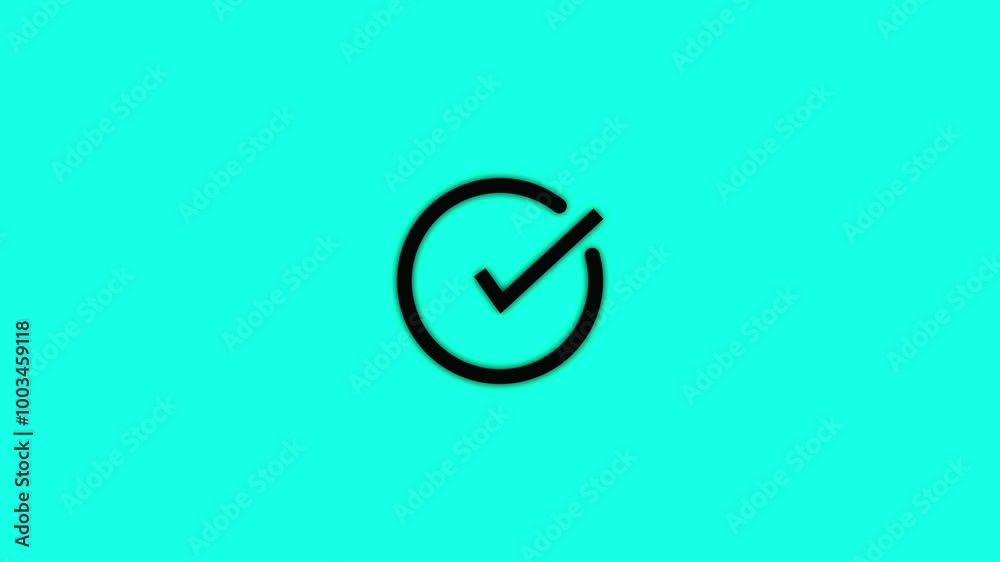 Animation of Check Mark Sign. Animation of Check Mark Sign.