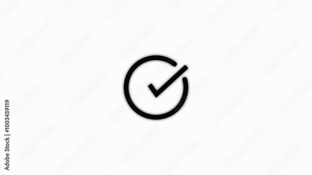Animation of Check Mark Sign. Animation of Check Mark Sign.