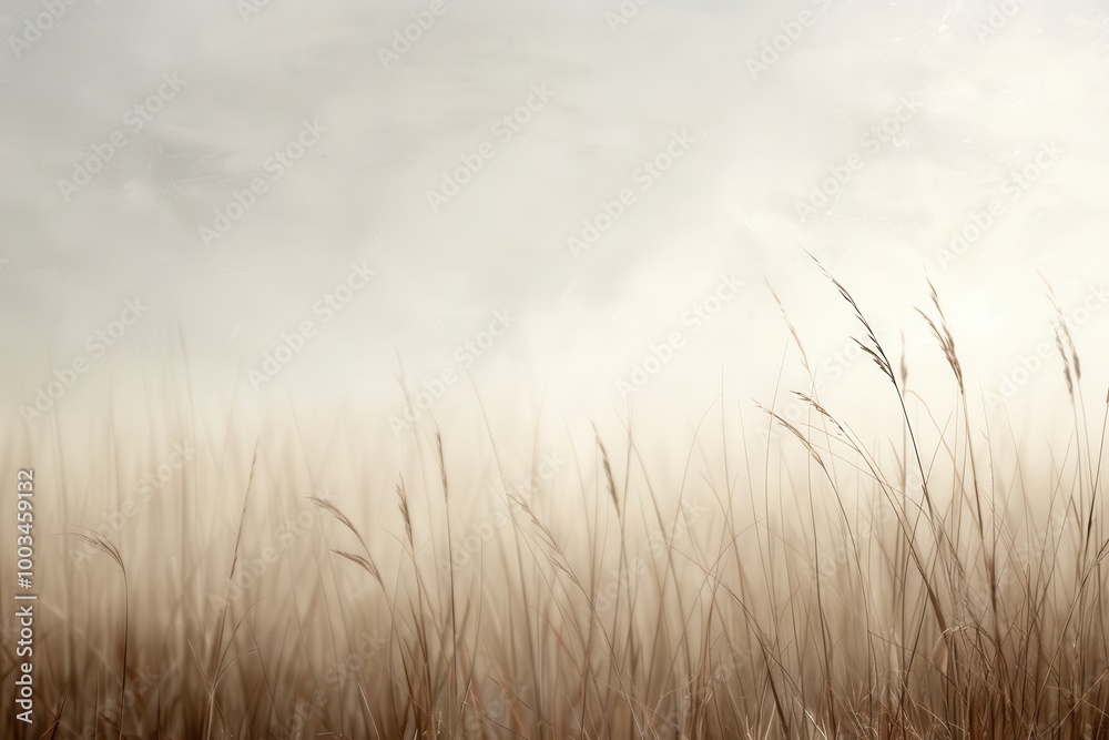 Misty Prairie Haven, an enchanting scene of a fog-covered grassland, where soft hues blend into the horizon, evoking a sense of tranquility and timeless beauty. Misty Prairie Haven, an enchanting scene of a fog-covered grassland, where soft hues blend into the horizon, evoking a sense of tranquility and timeless beauty.