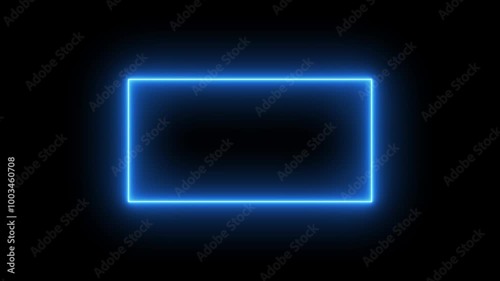 Neon effect rectangle frame Loop background.Animation of glowing neon rectangles abstract background. Neon effect rectangle frame Loop background.Animation of glowing neon rectangles abstract background.