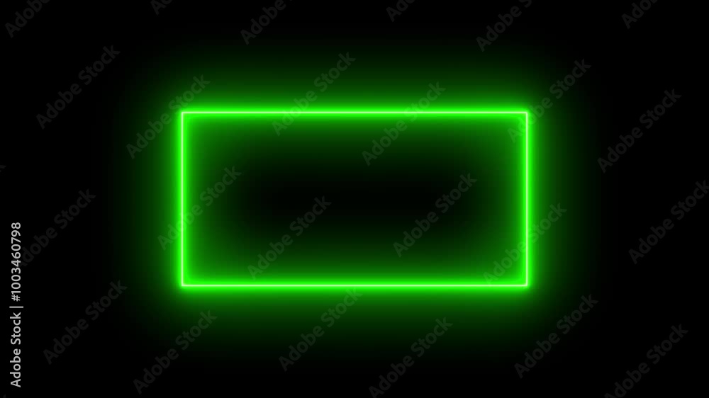 Neon effect rectangle frame Loop background.Animation of glowing neon rectangles abstract background. Neon effect rectangle frame Loop background.Animation of glowing neon rectangles abstract background.