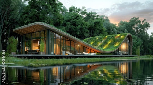 Green Building: Structures designed to minimize environmental impact by utilizing sustainable materials, energy-efficient systems, and reducing waste production.
