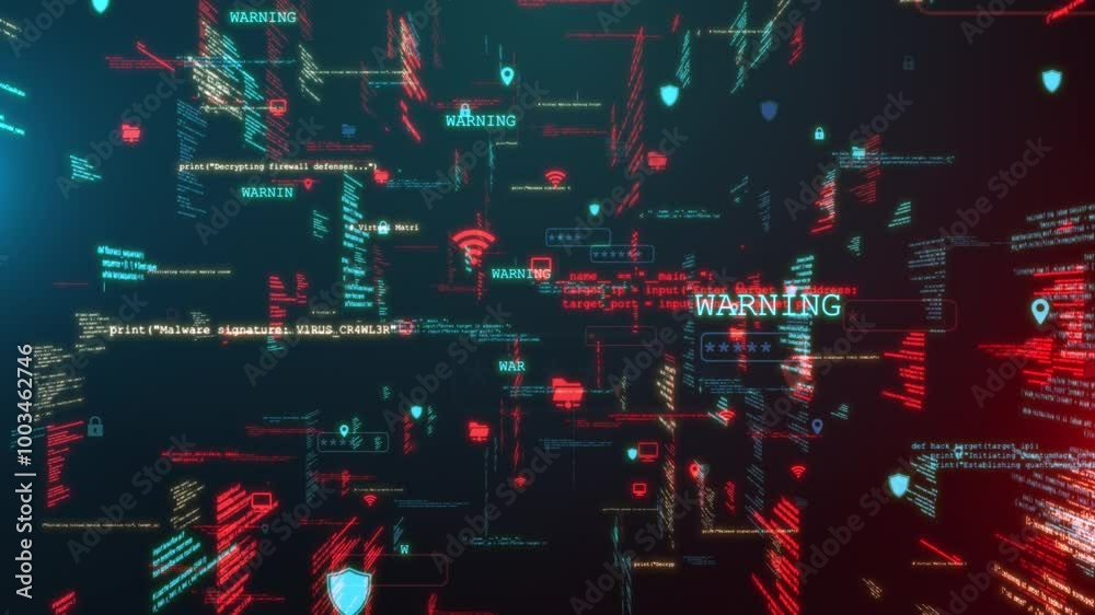 Cybersecurity Breach Data Leak Hacking Malware Infection Ransomware