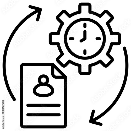 Utilization Icon Outline Icon