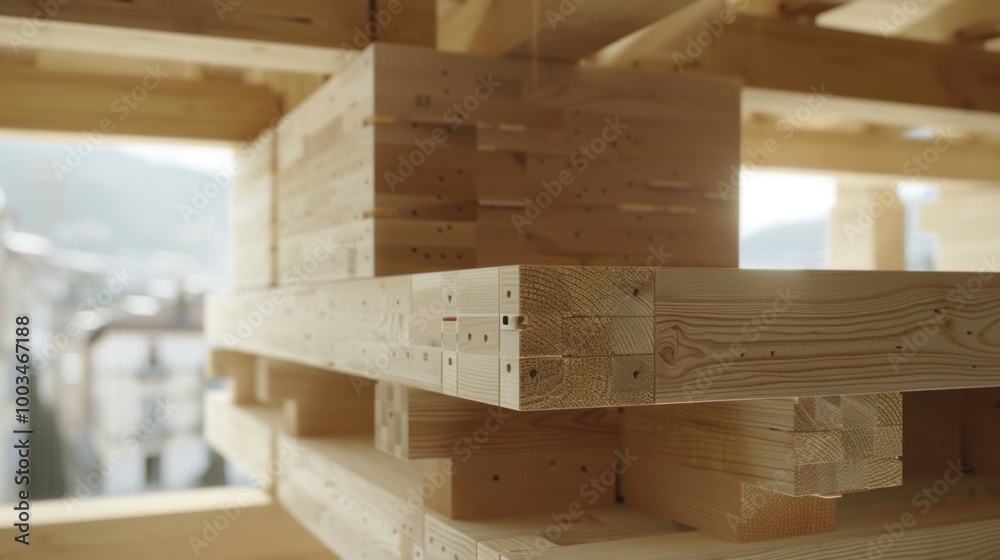 Cross-Laminated Timber (CLT): A sustainable building solution made from perpendicular layers of glued wood, providing exceptional strength, fire resistance, and a lower carbon footprint.
Cross-Laminated Timber (CLT): A sustainable building solution made from perpendicular layers of glued wood, providing exceptional strength, fire resistance, and a lower carbon footprint.