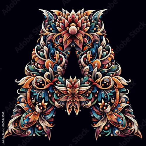 The symmetrical alphabet A has a batik and modern feel
Can be used for your name
Suitable for logos on t-shirts, clothes, cars, motorbikes, bicycles, shops, shoes, your own name and your equipment