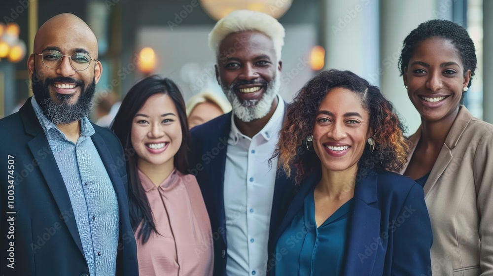 Diverse Group of Professionals Smiling Together Diverse Group of Professionals Smiling Together