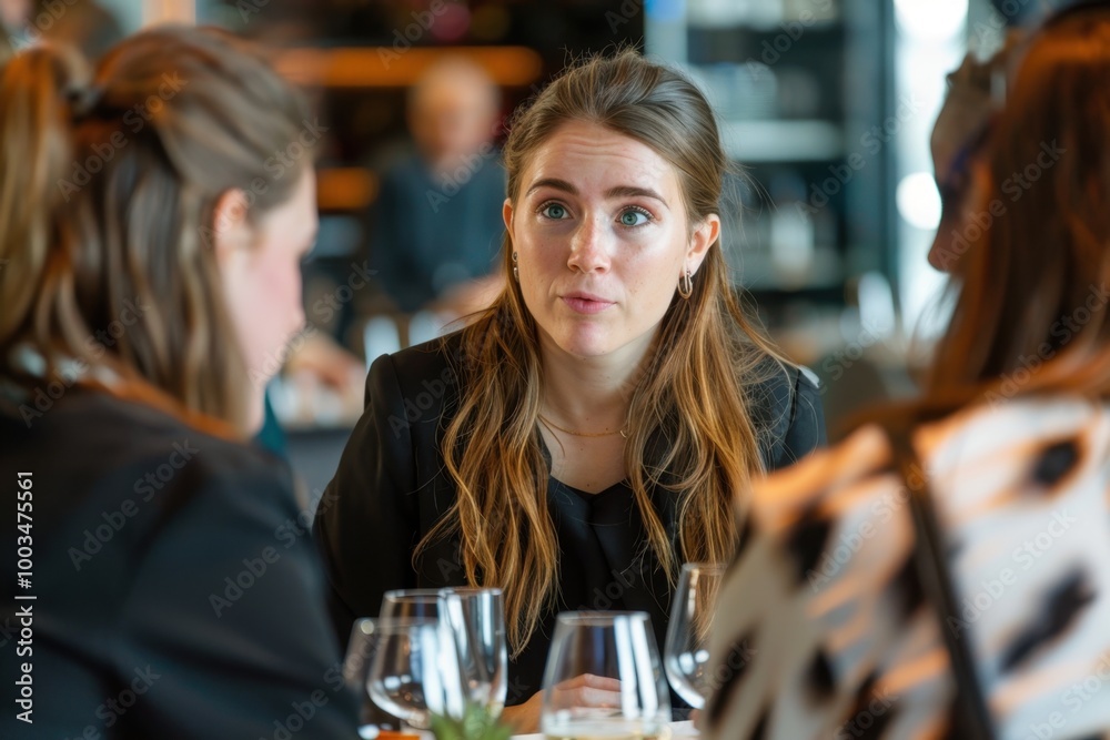 Engaged Conversation in Modern Business Meeting Engaged Conversation in Modern Business Meeting