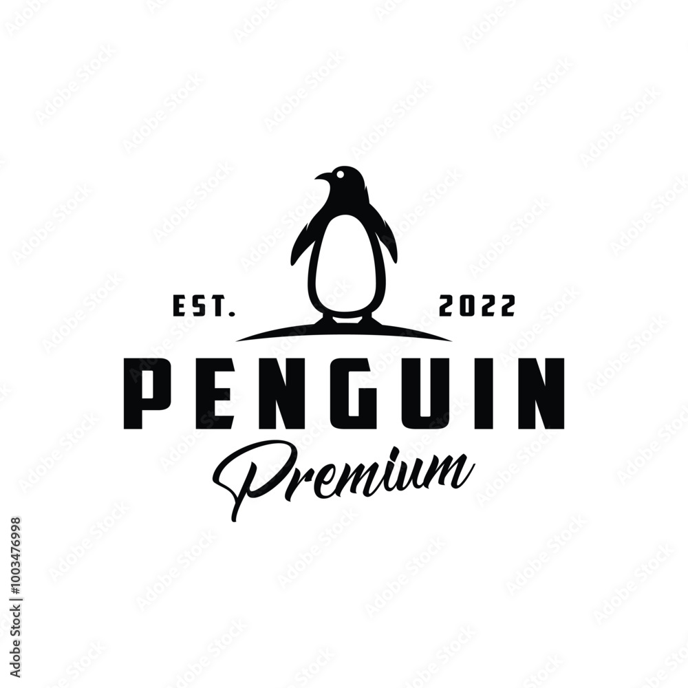 Obraz premium Penguin premium animal logo design