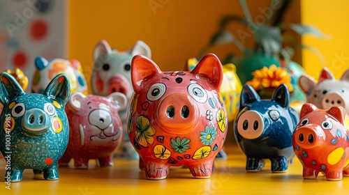 Colourful Piggy Bank