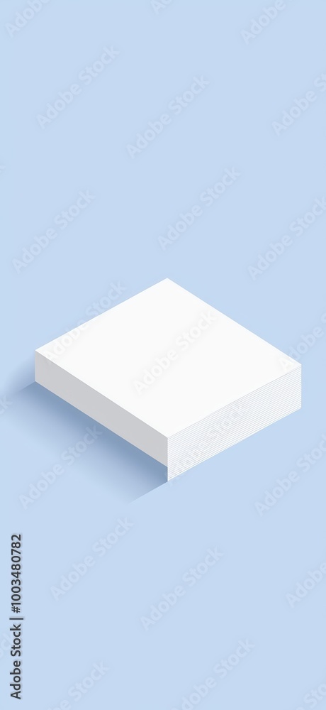 White box on blue background White box on blue background
