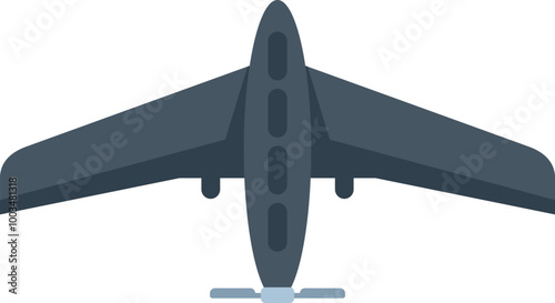 Military aircraft is flying with its landing gear down, ready to land