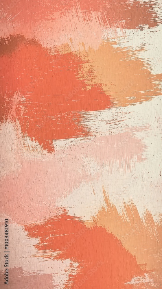 Fototapeta premium Abstract orange brushstrokes