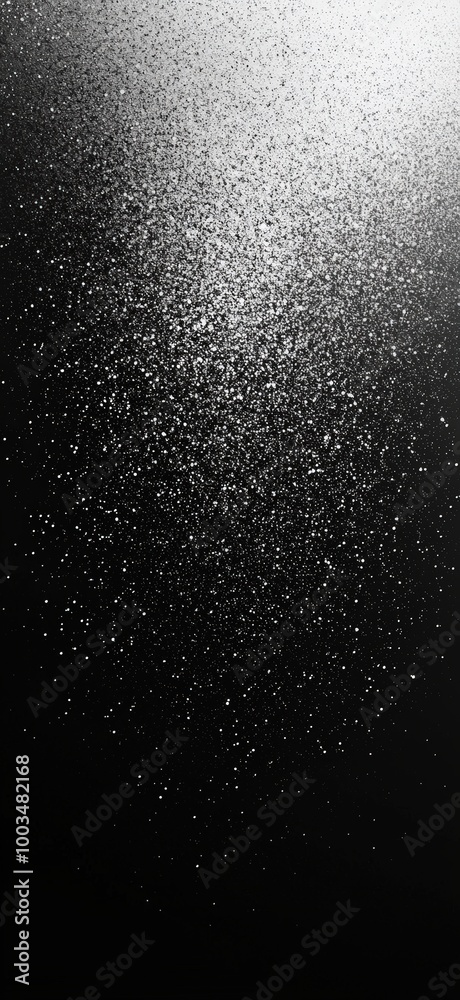 Obraz premium White glitter on black