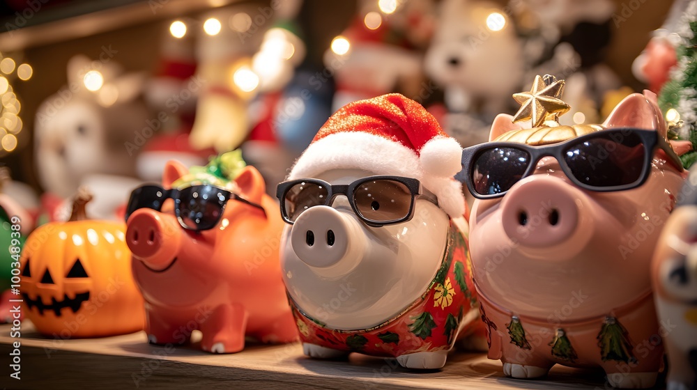 Festive Piggy Bank 