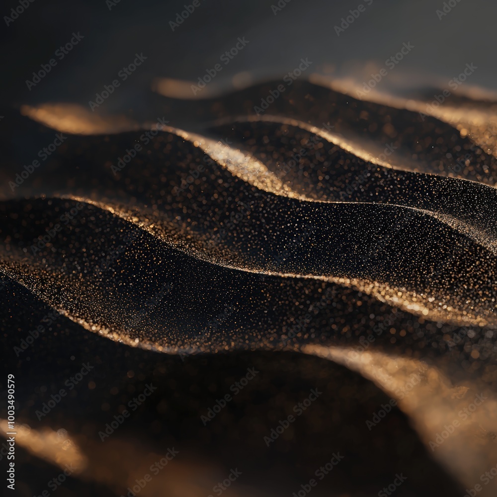 Abstract black and gold waves Abstract black and gold waves
