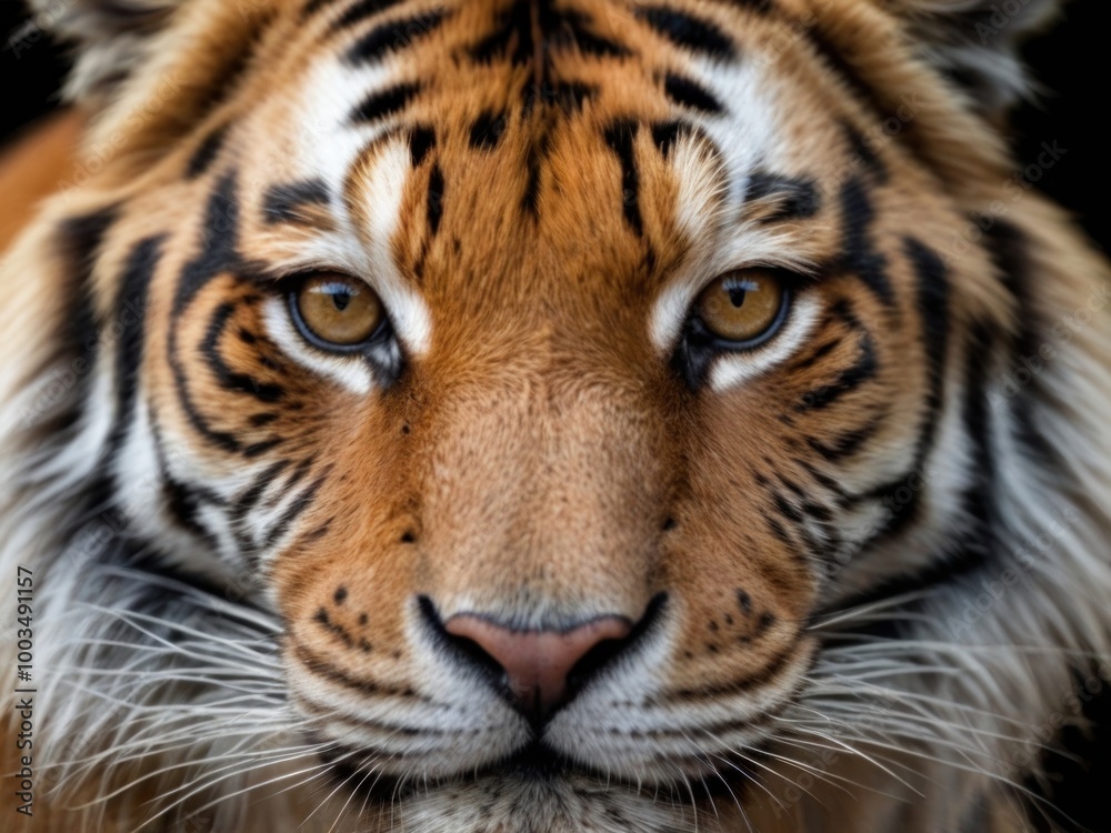 Portrait photo of an tiger. Close-up of an tiger eye's. Amazing scene of wild animals Portrait photo of an tiger. Close-up of an tiger eye's. Amazing scene of wild animals