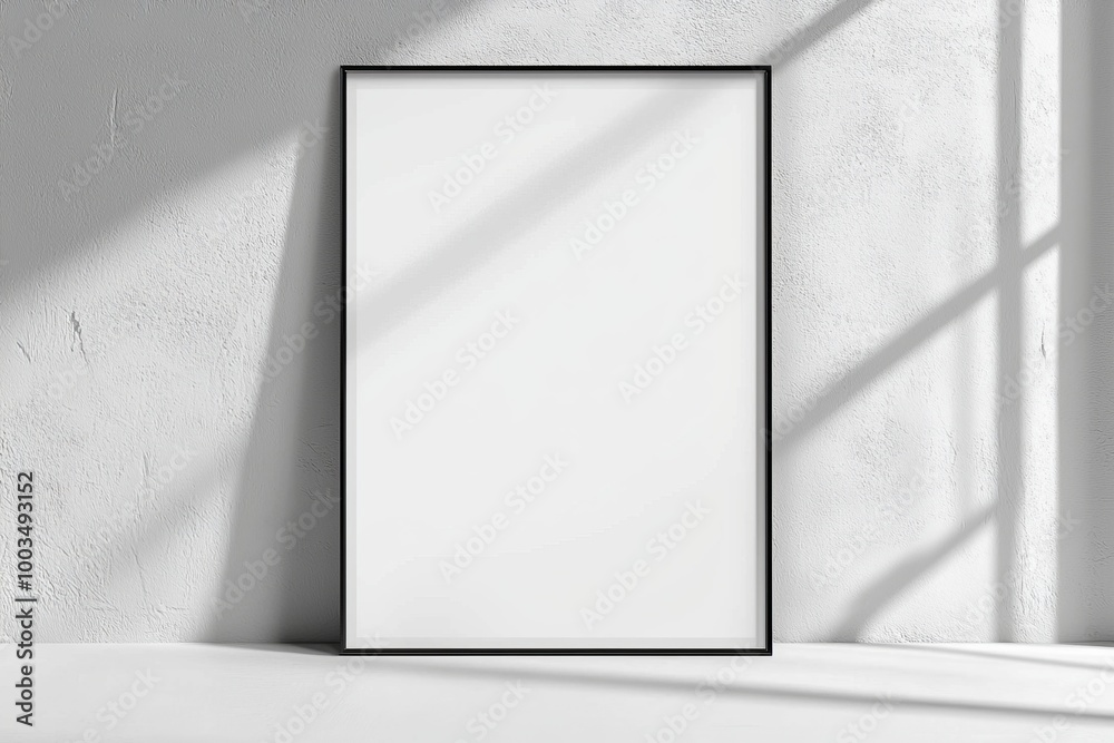 A3 Poster Mockup on White Background created with Generative AI A3 Poster Mockup on White Background created with Generative AI