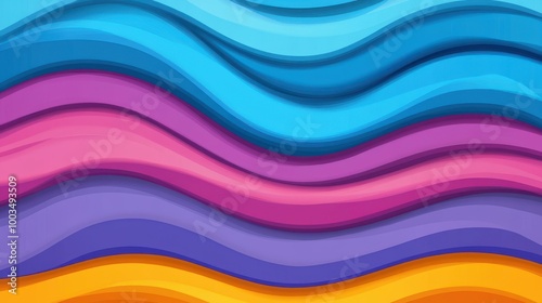 Bright and lively waves add a fun retro vibe, perfect for nostalgic backgrounds and creative projects.