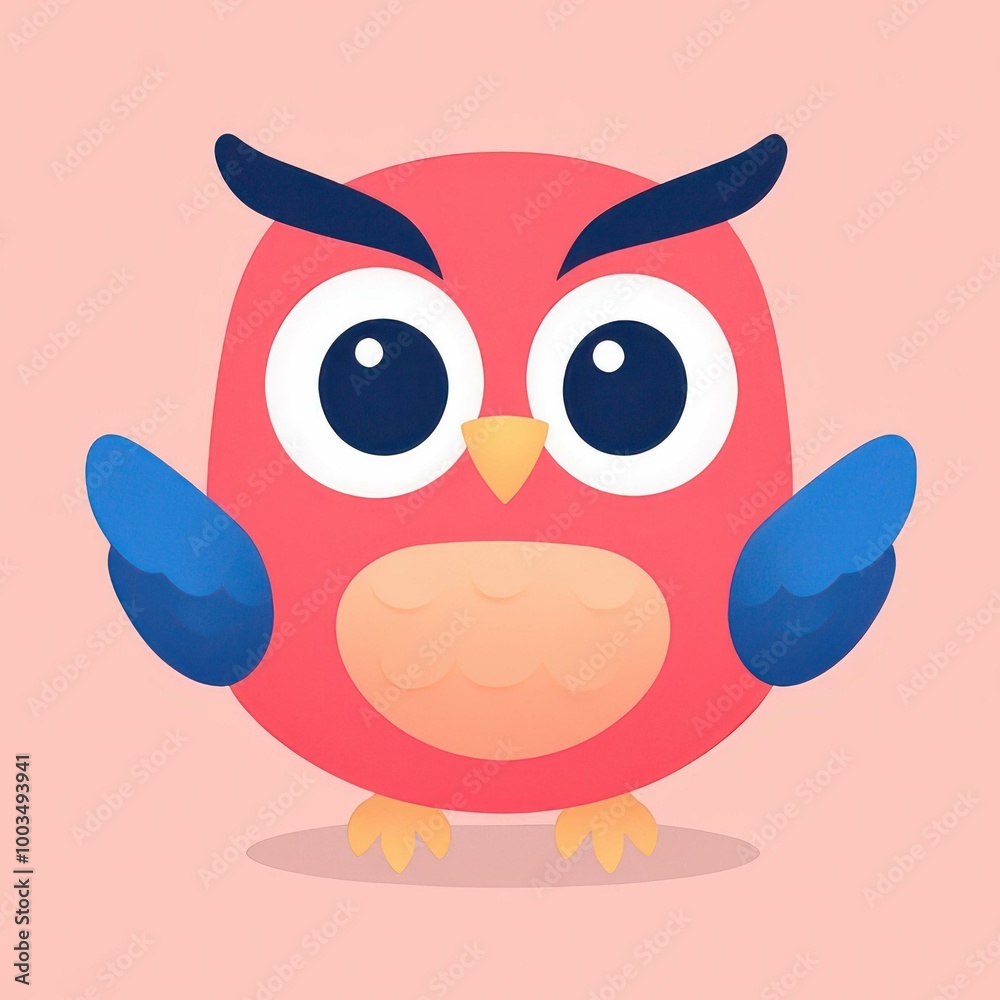A vibrant owl character soars through a lively world, making letter learning fun and engaging for kids
