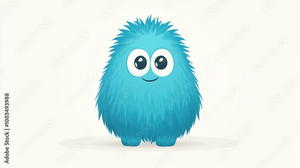 Dive into a vibrant world with this cartoon monster, sparking joy and creativity for kids and adults alike in a flat design. Dive into a vibrant world with this cartoon monster, sparking joy and creativity for kids and adults alike in a flat design.