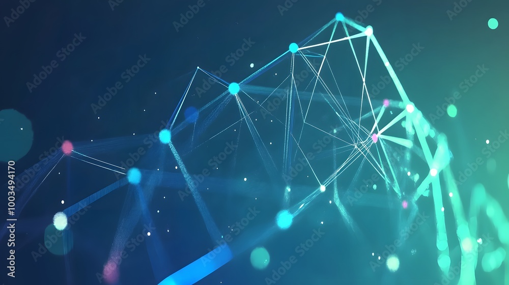 Abstract Digital Network Technology Background