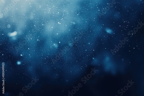 Abstract blue background with sparkles