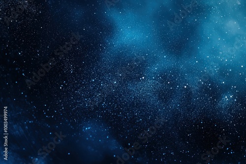 Twinkling stars in night sky