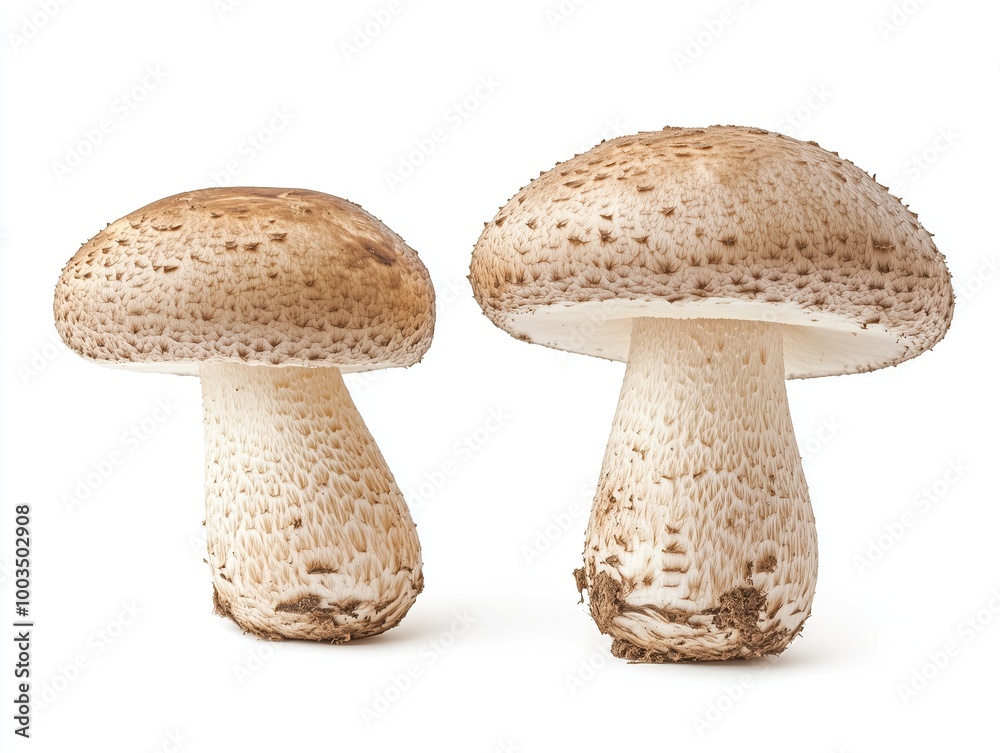 Button mushroom isolated on white background Button mushroom isolated on white background