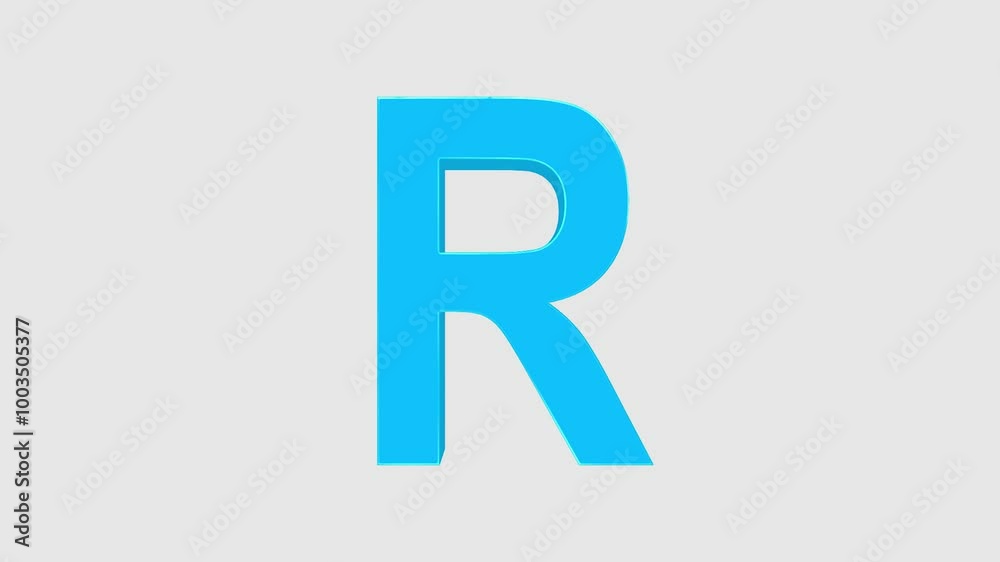Alphabet letters R, R logo animation, 3D alphabet animation, and 4k R letter alphabet. Alphabet letters R, R logo animation, 3D alphabet animation, and 4k R letter alphabet.