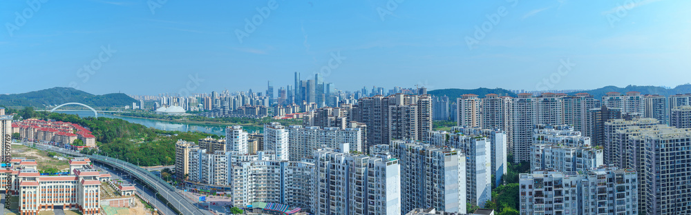 Obraz premium Modern urban skyscrapers in Nanning