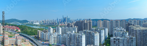 Modern urban skyscrapers in Nanning