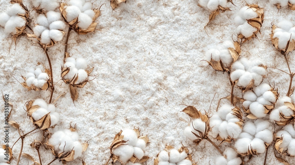 High-definition macro of cotton plant textures, ideal for soft, natural backgrounds with ample room for text. High-definition macro of cotton plant textures, ideal for soft, natural backgrounds with ample room for text.