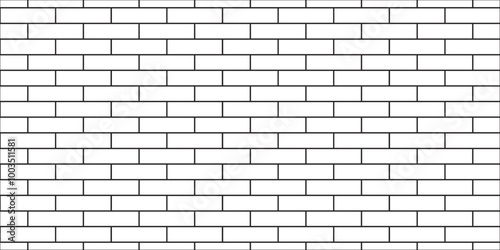 Abstract bathroom wall and floor brick wall texture background. white brick vector illustration texture of the wall with masonry Bricks laid in rows background.	
