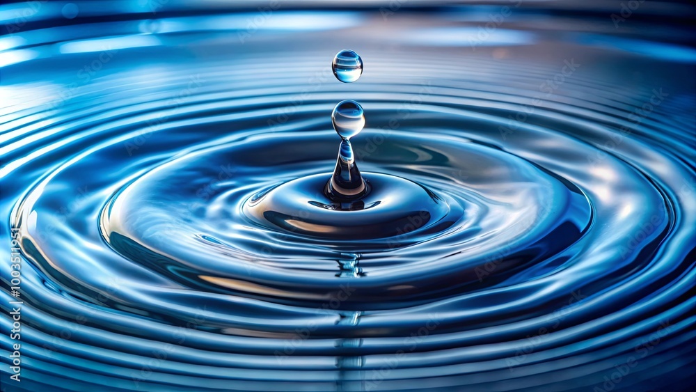 Droplet Splashing in Water Surface Ripples Droplet Splashing in Water Surface Ripples