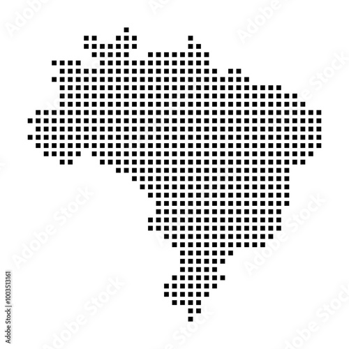 Dotted Map of Brazil