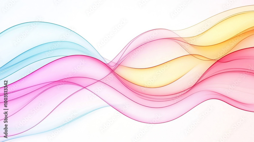 Abstract colorful wave pattern. Abstract colorful wave pattern.