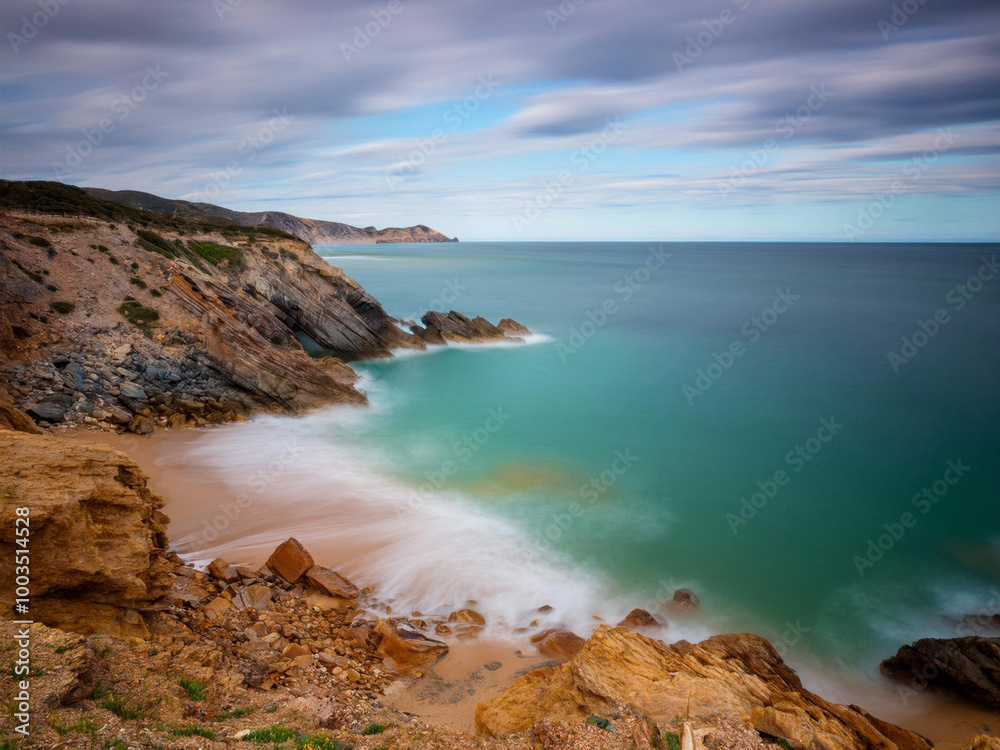 sea waves and the beach