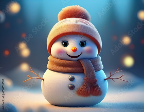 Cute Cartoon Winter Christm...