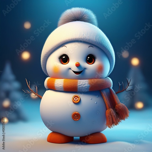 Cute Cartoon Winter Christm...