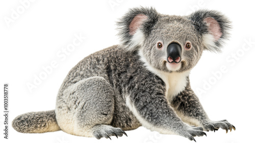 Cute Koala Sitting Gracefully in Nature