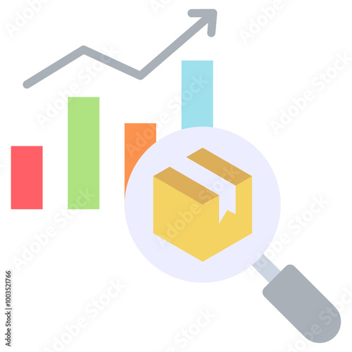 Market Research Icon Flat Icon